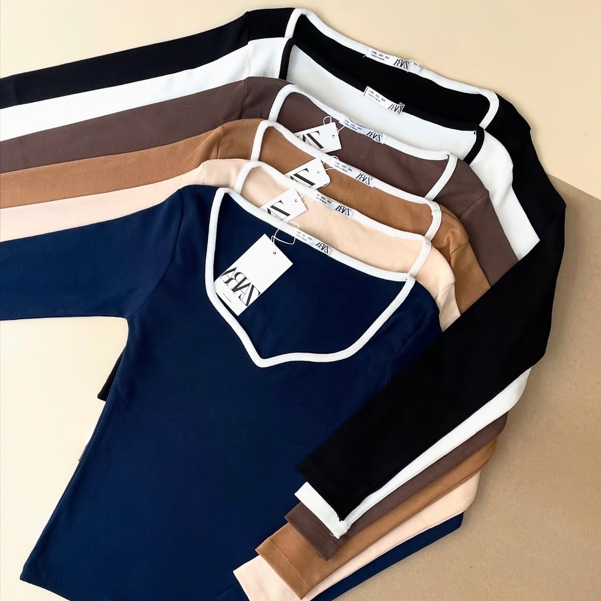 بلوز یقه دلبری فری سایز ۳۶ تا ۴۲