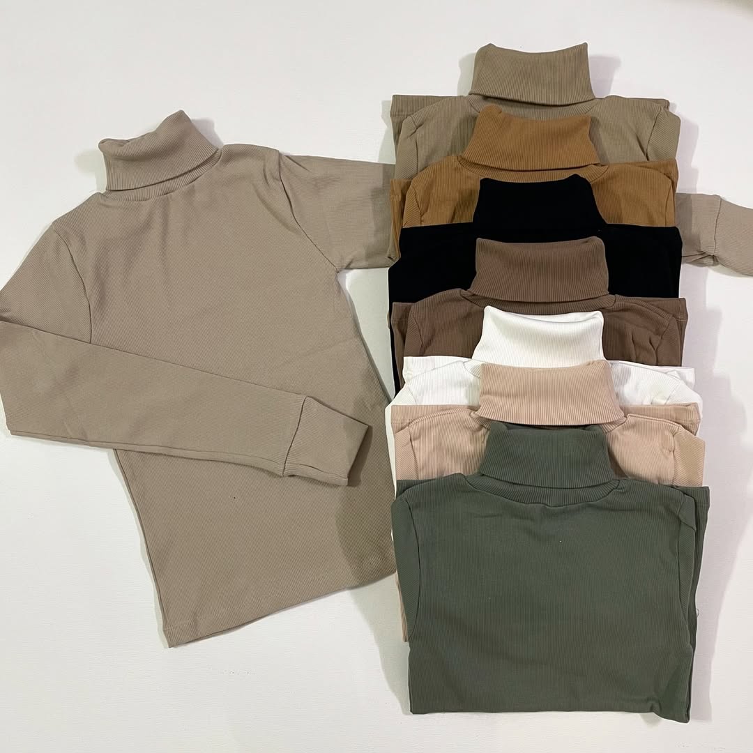 بلوز یقه اسکی فری سایز ۳۶تا۴۲ پنبه کبریتی